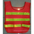 Polyester Mesh Traffic Vest / Warning Vest with Reflective Strip